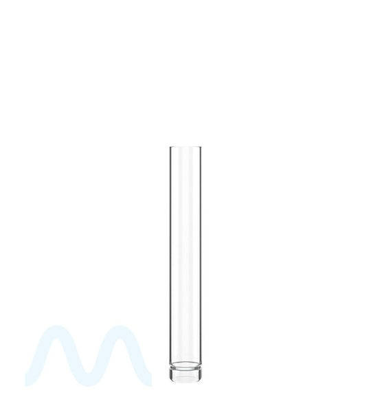 Buttonless Vape Cartridge Tube w/ Black Cap | 86mm - Clear Plastic - 500 Count - 2