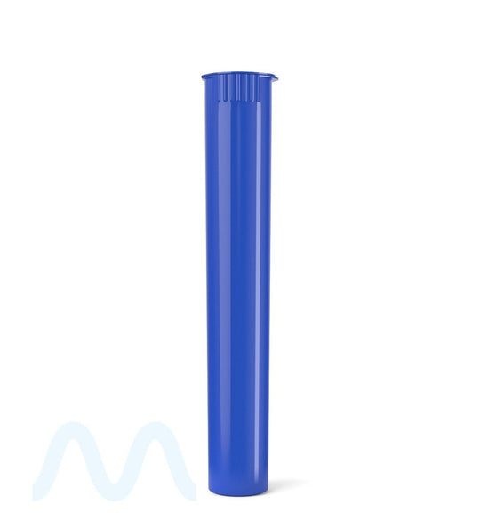 Child Resistant | King Size Pop Top Opaque Plastic Pre - Roll Tubes | 116mm - Blue - 1000 Count - 2