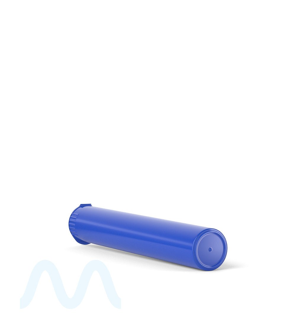 Child Resistant | King Size Pop Top Opaque Plastic Pre - Roll Tubes | 116mm - Blue - 1000 Count - 5