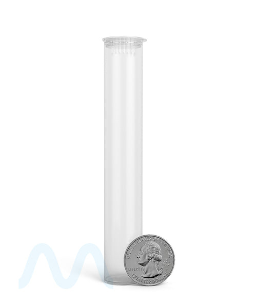 Child Resistant & Sustainable | 100% Biodegradable Pop Top Plastic Pre - Roll Tubes | 116mm - Clear - 1000 Count - 8