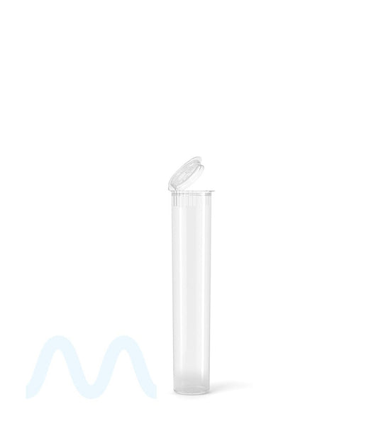 Child Resistant | Pop Top Plastic Pre - Roll Tubes | 70mm - Clear - 1000 Count - 1