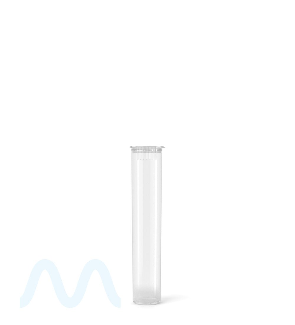 Child Resistant | Pop Top Plastic Pre - Roll Tubes | 70mm - Clear - 1000 Count - 2