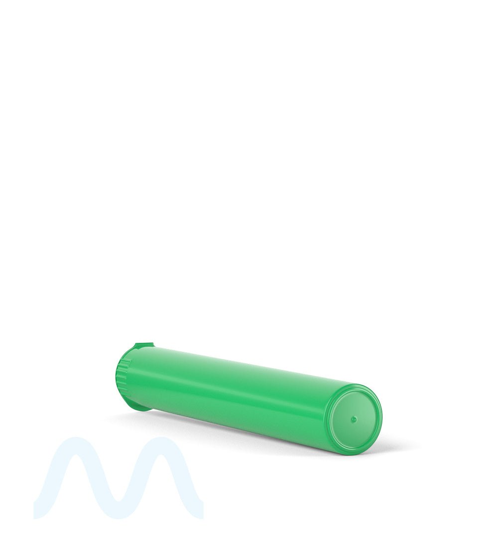 Child Resistant | King Size Pop Top Opaque Plastic Pre - Roll Tubes | 116mm - Green - 1000 Count - 5