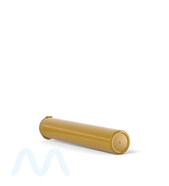 Child Resistant | King Size Pop Top Opaque Plastic Pre - Roll Tubes | 116mm - Gold - 1000 Count - 5