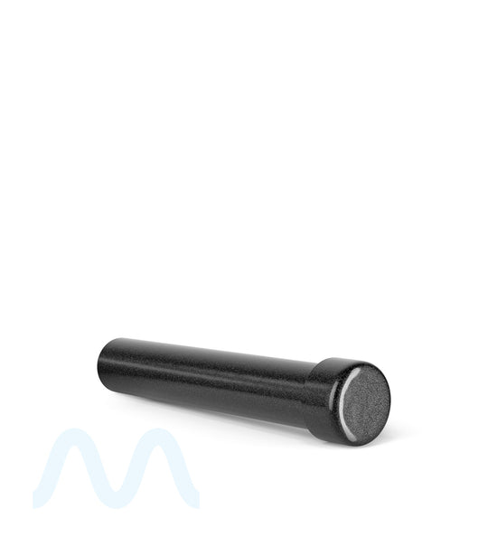 Child Resistant | King Size Push Down and Turn Screw On Opaque Aluminum Metal Pre - Roll Tubes | 110mm - Black - 250 Count - 5