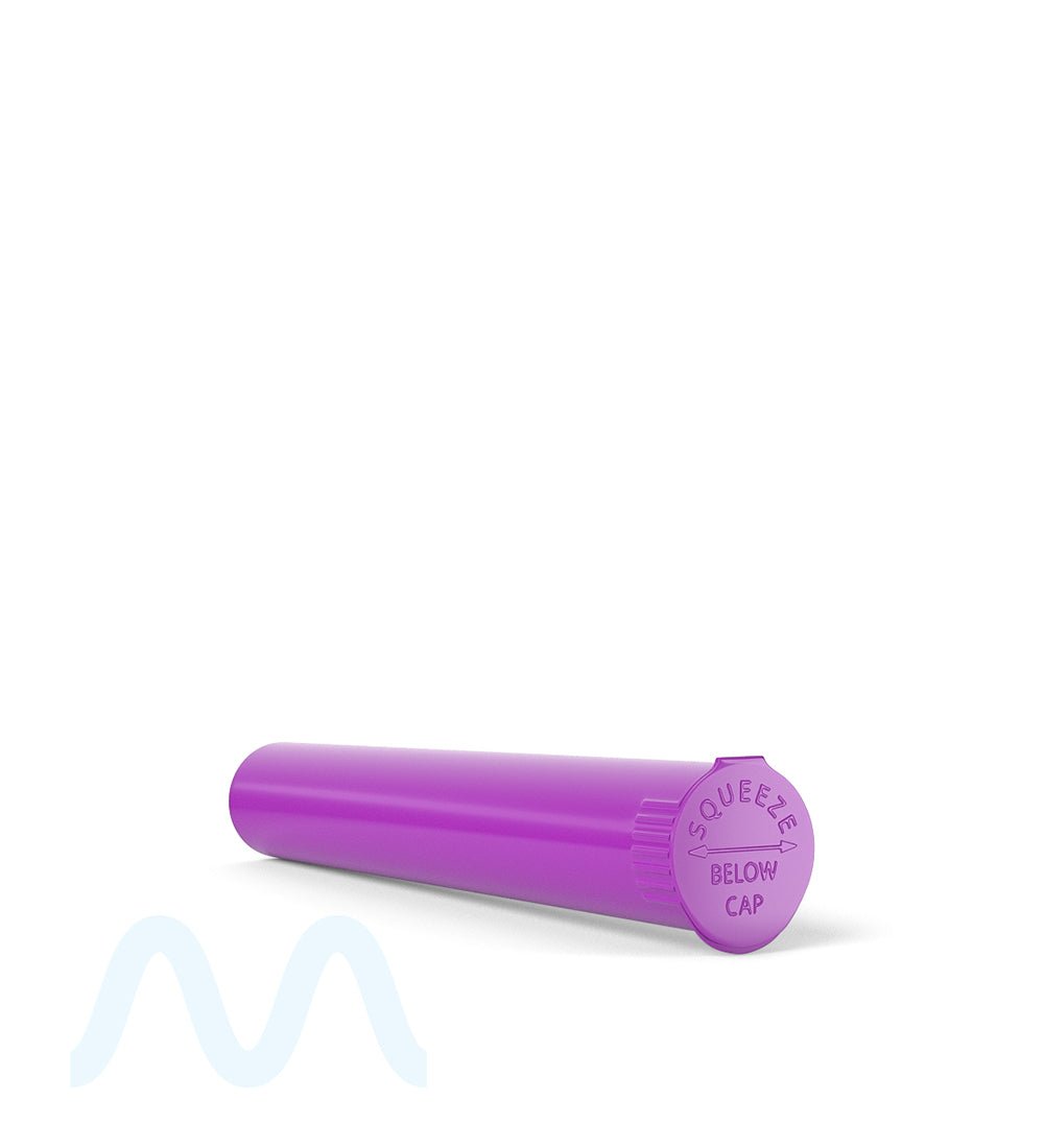 Child Resistant | King Size Pop Top Opaque Plastic Pre - Roll Tubes | 116mm - Purple - 1000 Count - 4