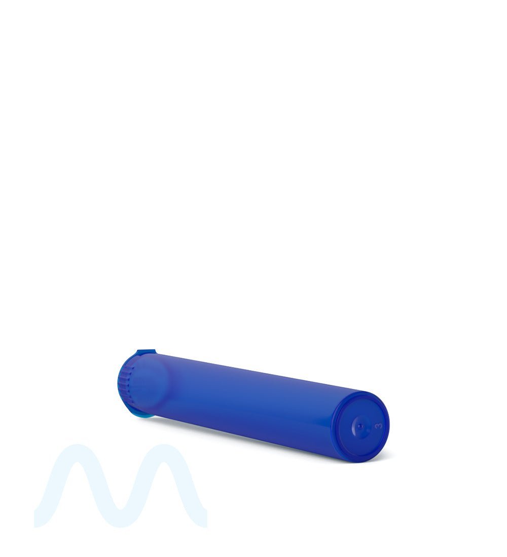 Child Resistant | King Size Pop Top Translucent Plastic Pre - Roll PCR Tubes | 116mm - Blue - 1000 Count - 4