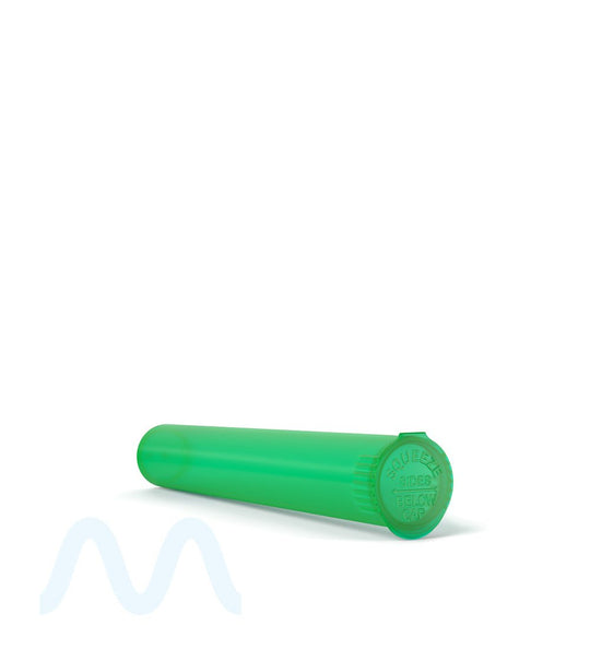 Child Resistant | King Size Pop Top Translucent Plastic Pre - Roll Tubes | 116mm - Green - 1000 Count - 3