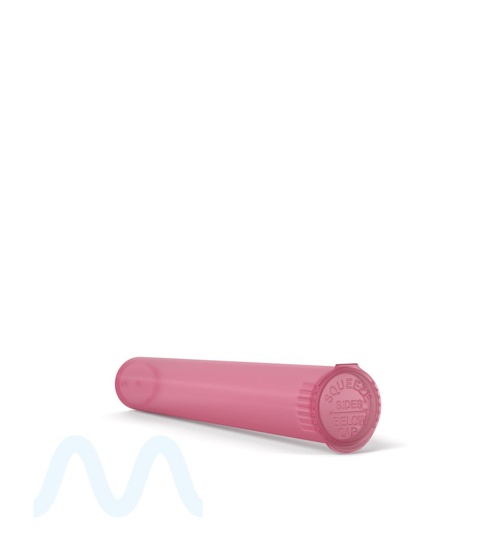 Child Resistant | King Size Pop Top Translucent Plastic Pre - Roll PCR Tubes | 116mm - Pink - 1000 Count - 3