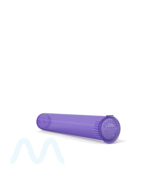 Child Resistant | King Size Pop Top Translucent Plastic Pre - Roll Tubes | 116mm - Purple - 1000 Count - 3