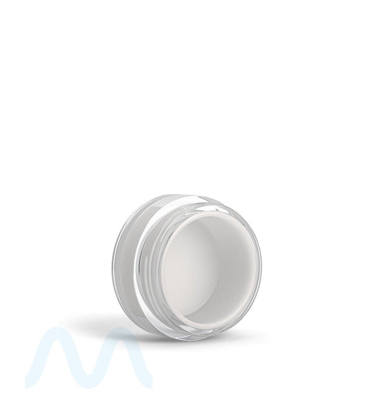 Clear Concentrate Containers w/ Screw Top Cap & White Silicone Insert | 10mL - Plastic - 100 Count - 4