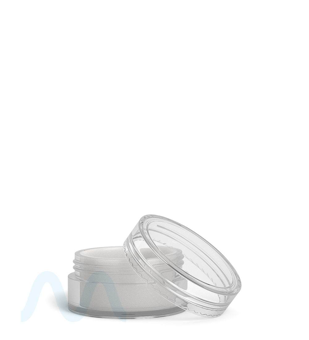 Clear Concentrate Containers w/ Screw Top Cap & White Silicone Insert | 10mL - Plastic - 100 Count - 10