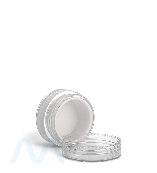 Clear Concentrate Containers w/ Screw Top Cap & White Silicone Insert | 10mL - Plastic - 100 Count - 11