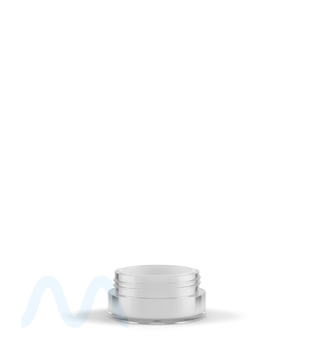 Clear Concentrate Containers w/ Screw Top Cap & White Silicone Insert | 5mL - Plastic - 100 Count - 2