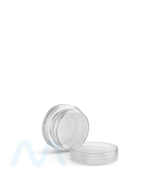 Clear Concentrate Containers w/ Screw Top Cap & White Silicone Insert | 5mL - Plastic - 100 Count - 11