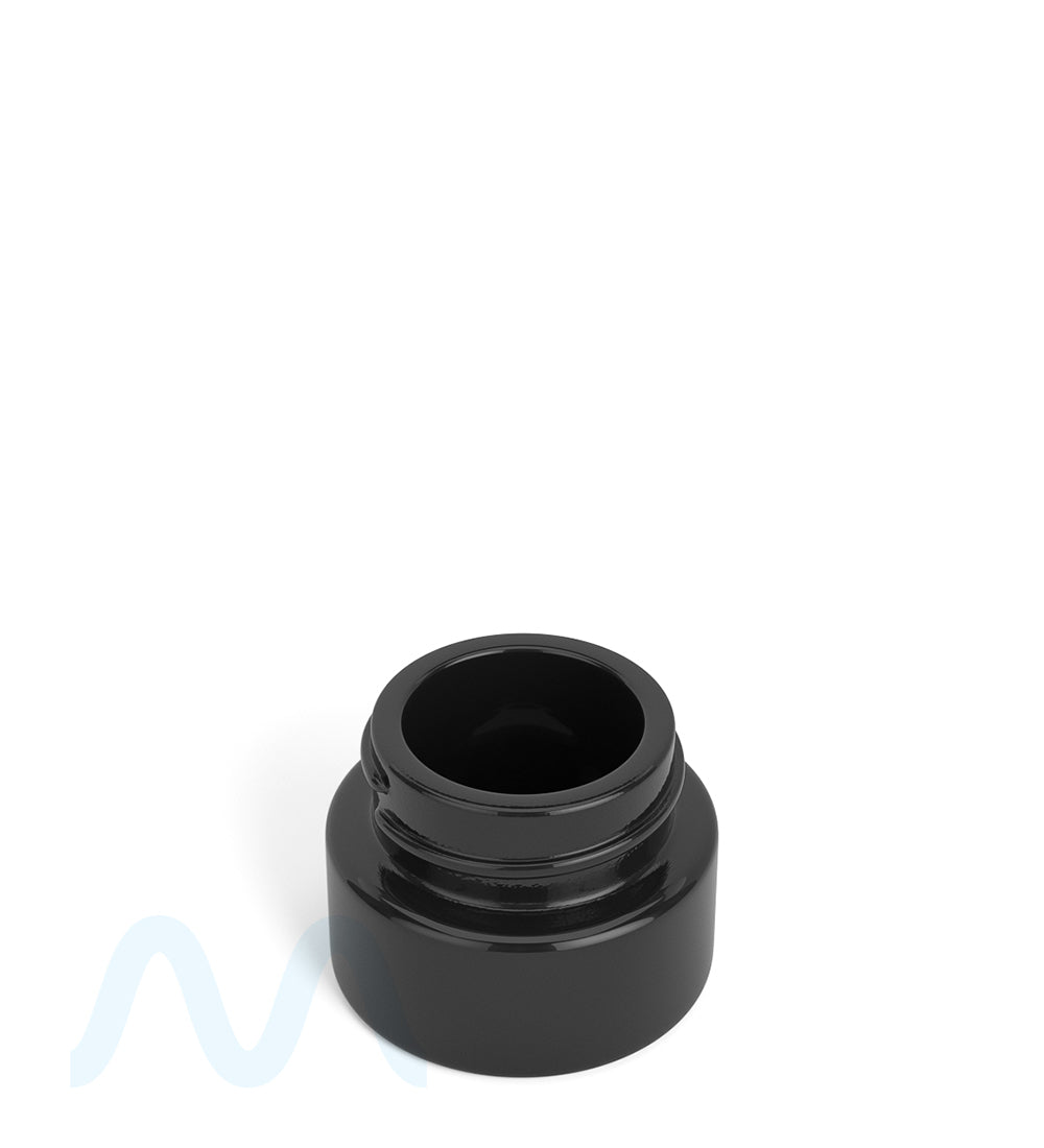 Child Resistant | Glossy Black Glass Concentrate Containers w/ Cap | 29mm - 5mL - 504 Count - 1