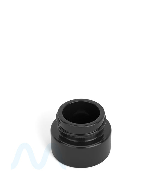 Child Resistant | Glossy Black Glass Concentrate Containers w/ Cap | 29mm - 5mL - 504 Count - 1