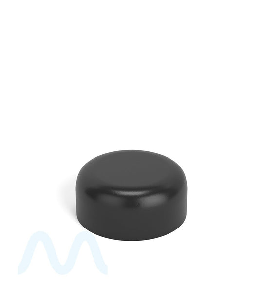 Child Resistant | Smooth Push Down & Turn Plastic Caps w/ Foam Liner | 29mm - Semi Gloss Black - 504 Count - 1