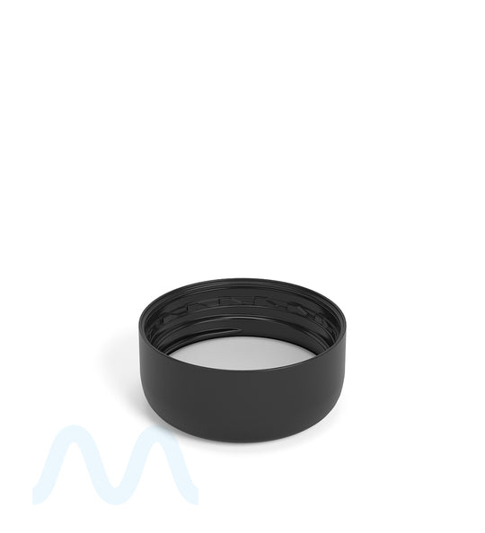 Child Resistant | Smooth Push Down & Turn Plastic Caps w/ Foam Liner | 29mm - Semi Gloss Black - 504 Count - 2