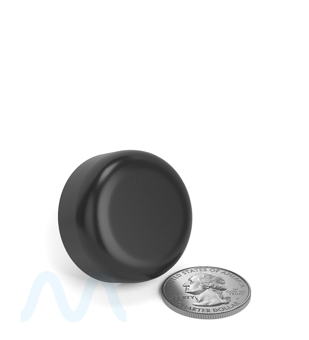 Child Resistant | Smooth Push Down & Turn Plastic Caps w/ Foam Liner | 29mm - Semi Gloss Black - 504 Count - 5