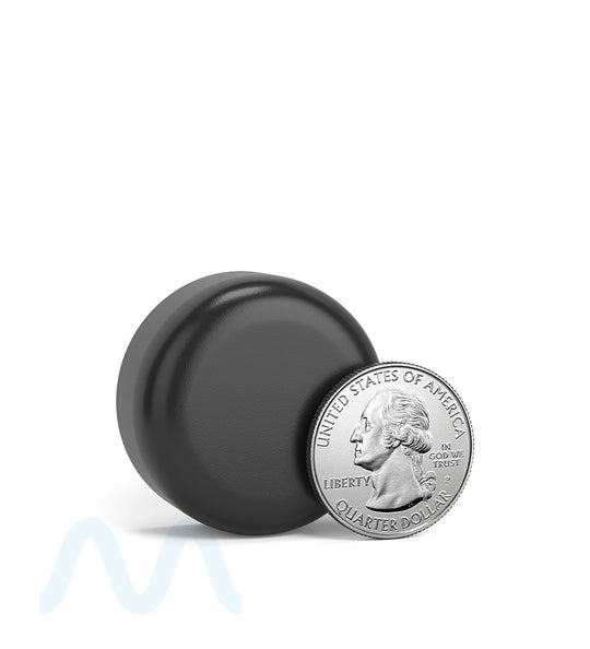 Child Resistant | Smooth Push Down & Turn Plastic Caps w/ Foam Liner | 29mm - Semi Gloss Black - 504 Count - 6