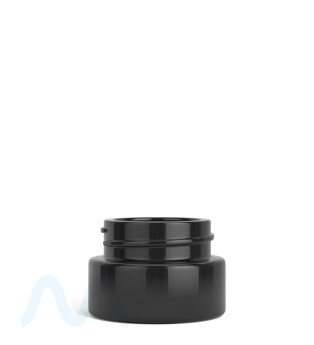 Child Resistant | Glossy Black Glass Concentrate Containers w/ Cap | 32mm - 9mL - 320 Count - 2