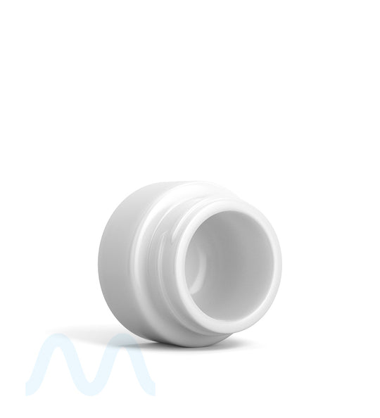 Child Resistant | Glossy White Glass Concentrate Containers w/ Cap | 32mm - 9mL - 320 Count - 3