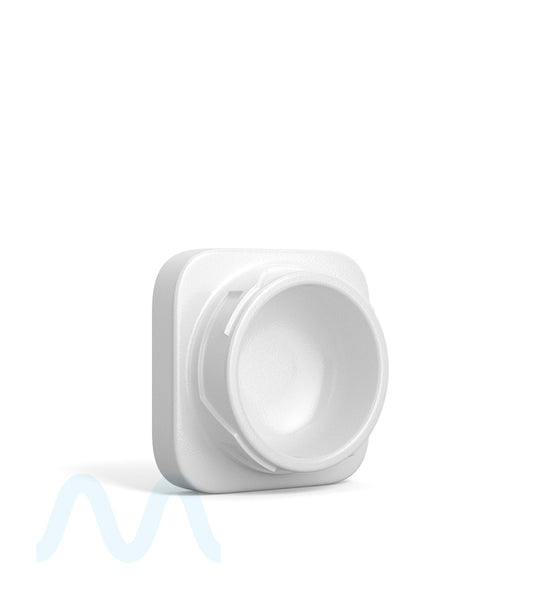 Child Resistant | Qube White Glass Concentrate Jar w/ White Cap | 38mm - 9mL - 250 Count - 3