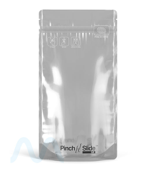 Child Resistant & Tamper Evident | Pinch N Slide 3.0 Matte Black Vista Mylar Bags | 5in x 8.8in - 14g - 250 Count