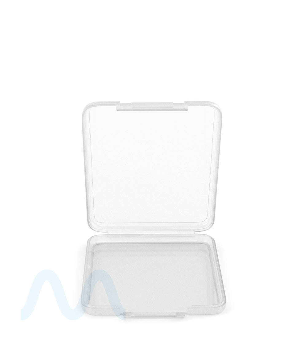 Hinged Lid Slim Shatter Container | 4.5 mm - Clear Plastic - 1000 Count - 1