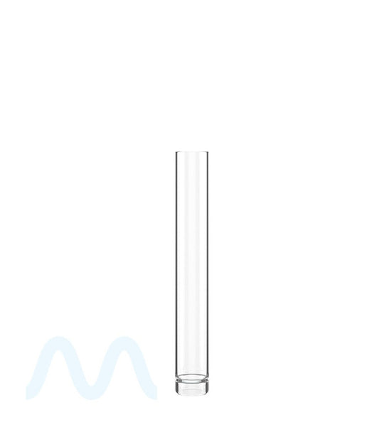 Buttonless Vape Cartridge Tube w/ White Cap | 86mm - Clear Plastic - 500 Count - 2