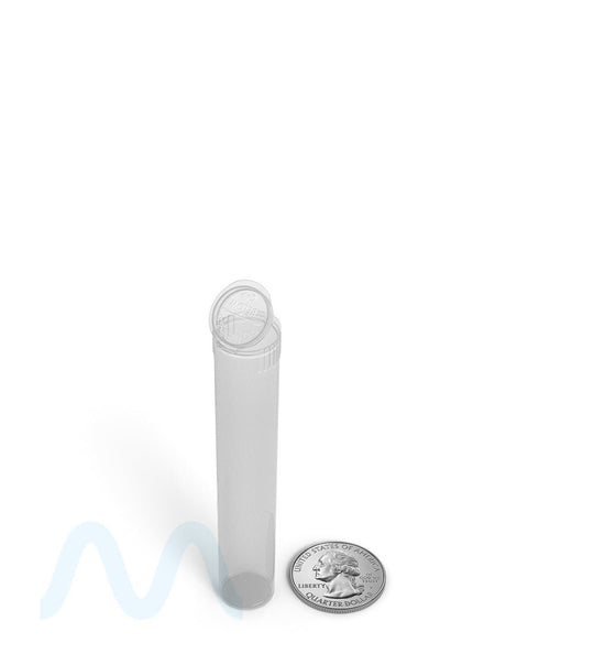 Child Resistant | Pop Top Vape Cartridge Tube | 80mm - Clear - 1000 Count - 12