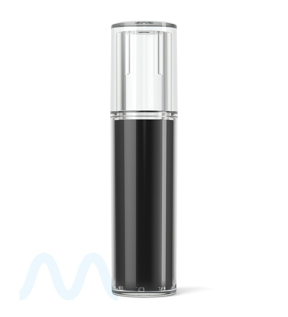 Child Resistant | Vape Cartridge Tube w/ Black Plastic Insert | 80mm - Black - 100 Count - 10