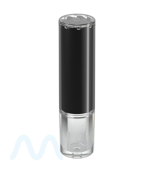 Child Resistant | Vape Cartridge Tube w/ Black Plastic Insert | 80mm - Black - 100 Count - 5