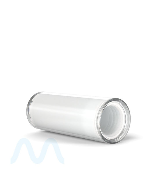 Child Resistant | Vape Cartridge Tube w/ White Plastic Insert | 80mm - White - 100 Count - 9