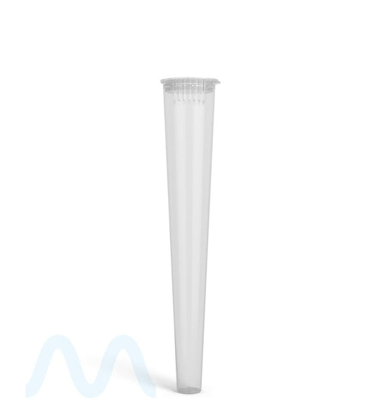 Child Resistant | Pop Top Transparent Conical Pre - Roll Tubes | 109mm - Clear - 1000 Count - 2