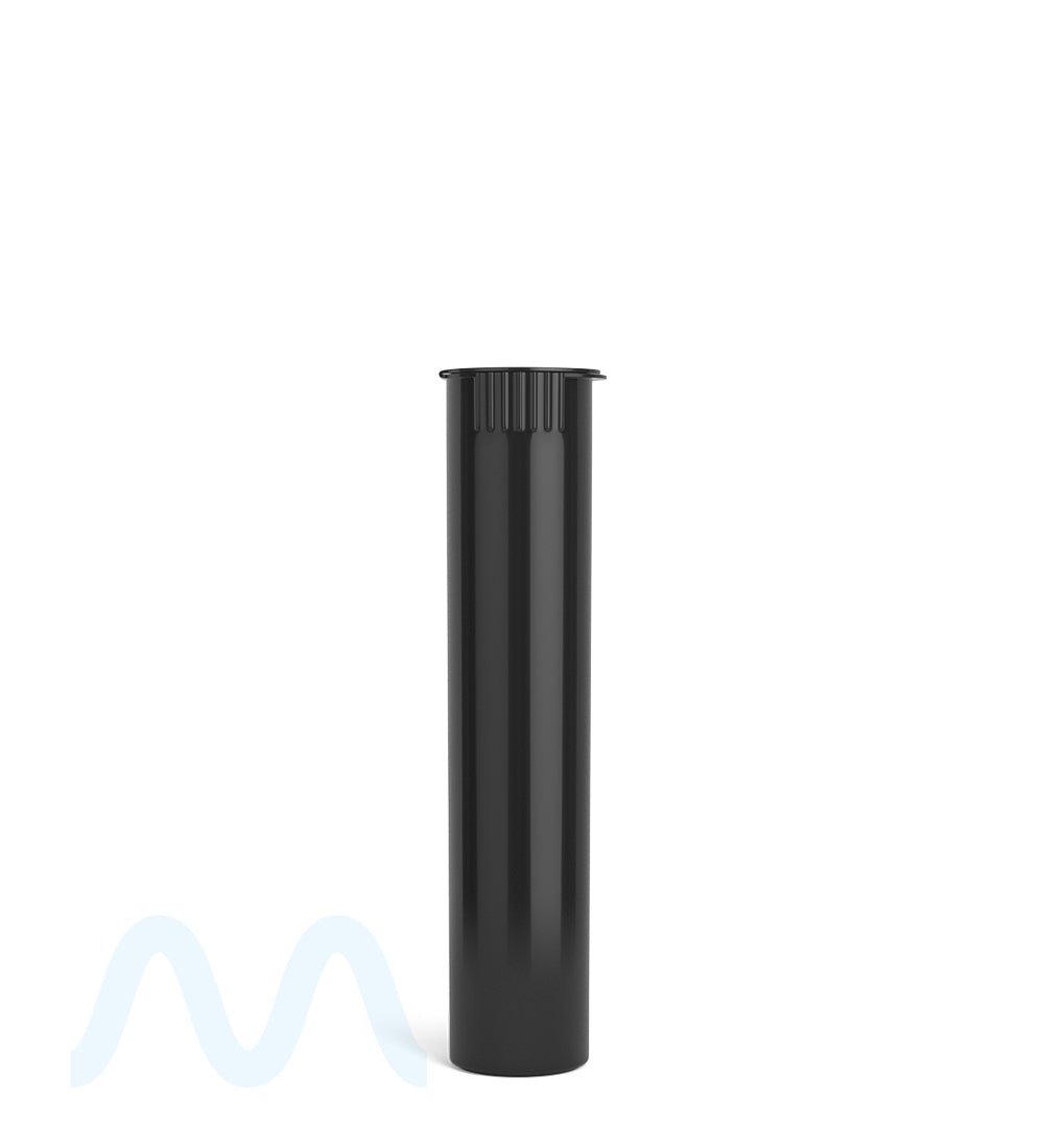 Child Resistant | Pop Top Opaque Plastic Pre - Roll Tubes | 90mm - Black - 1000 Count - 2