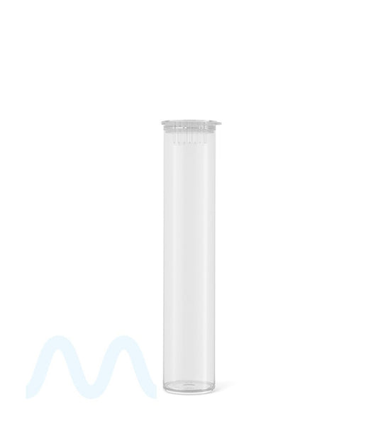 Child Resistant & Sustainable | 100% Biodegradable Pop Top Plastic Pre - Roll Tubes | 95mm - Clear - 1000 Count - 2