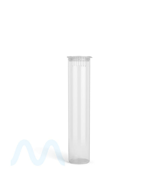 Child Resistant | Pop Top Plastic Pre - Roll Tubes (Open) | 90mm - Clear - 1000 Count - 2