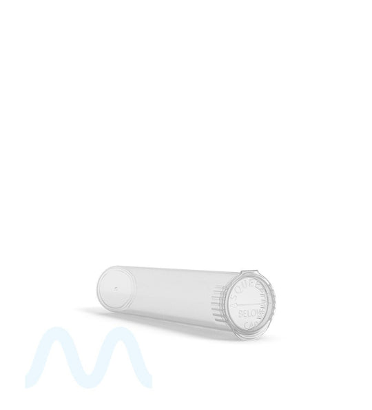 Child Resistant | Pop Top Plastic Pre - Roll Tubes (Open) | 90mm - Clear - 1000 Count - 3