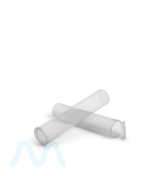 Child Resistant | 100% Biodegradable Pop Top Plastic Pre - Roll Tubes | 98mm - Clear - 1000 Count - 7