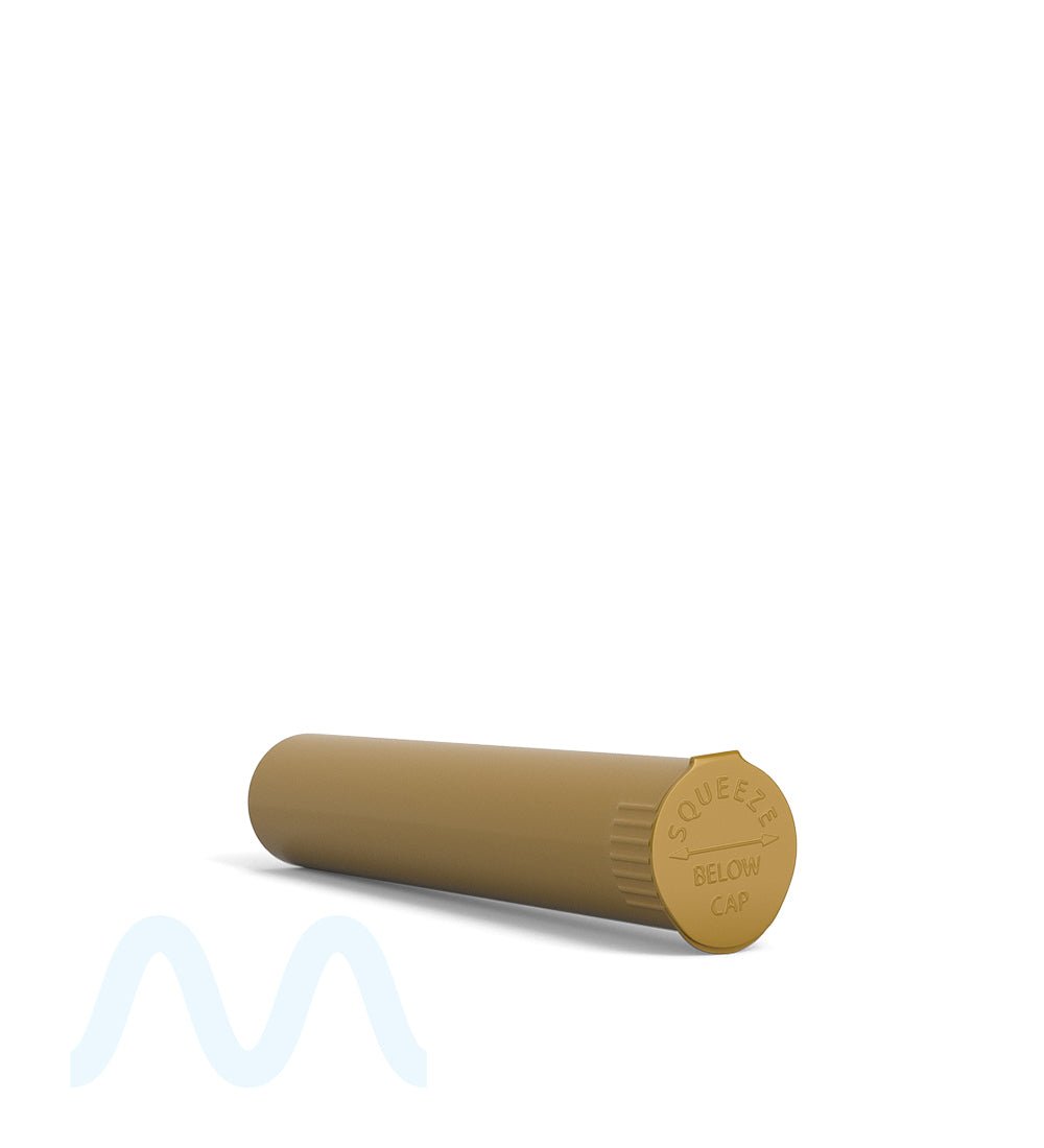 Child Resistant | Pop Top Opaque Plastic Pre - Roll Tubes | 98mm - Gold - 1000 Count - 3