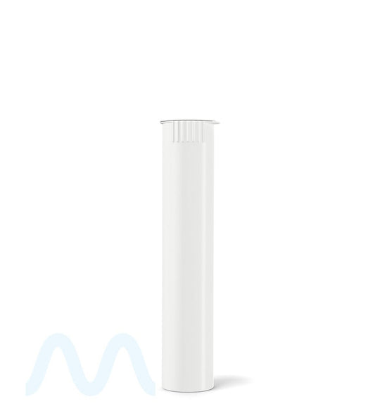 Child Resistant & Sustainable | 100% Biodegradable Pop Top Plastic Pre - Roll Tubes | 95mm - White - 1000 Count - 2