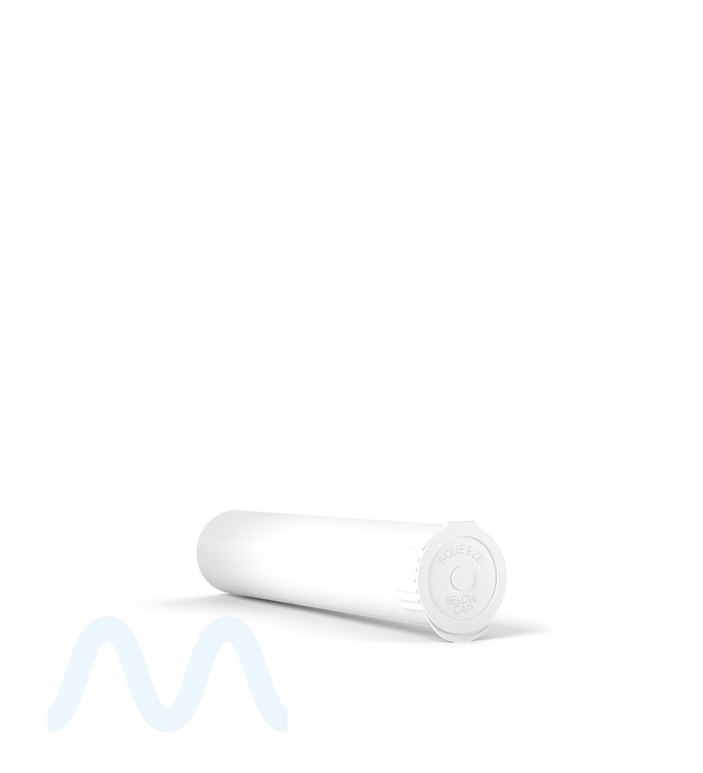 Child Resistant & Sustainable | 100% Biodegradable Pop Top Plastic Pre - Roll Tubes | 95mm - White - 1000 Count - 3