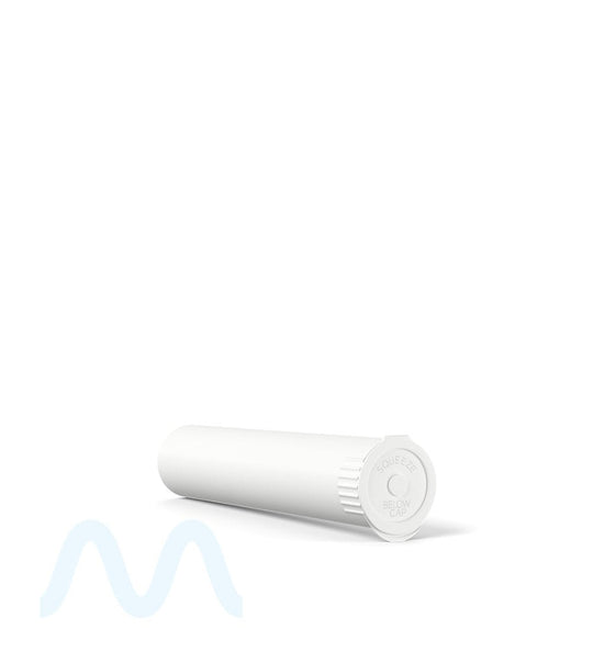 Child Resistant & Sustainable | 100% Biodegradable Pop Top Plastic Pre - Roll Tubes | 95mm - White - 1000 Count - 4