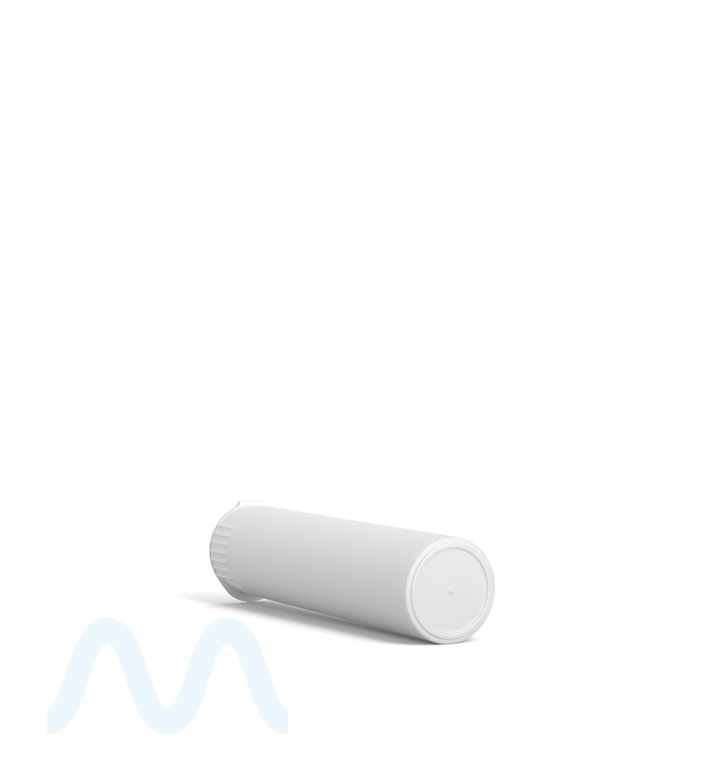 Child Resistant | Pop Top Opaque Plastic Pre - Roll Tubes | 78mm - White - 1200 Count - 4