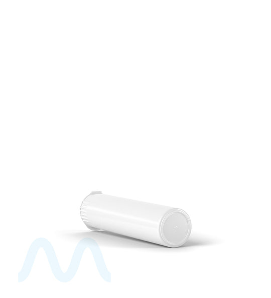 Child Resistant | Pop Top Opaque Plastic Pre-Roll Tubes | 80mm - White - 1000 Count