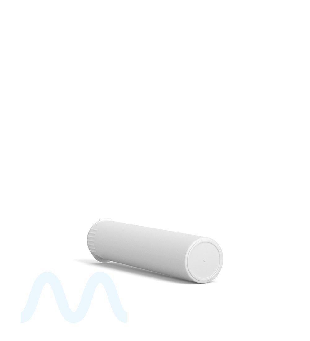 Child Resistant | Pop Top Opaque Plastic Pre - Roll PCR Tubes | 90mm - White - 1000 Count - 4