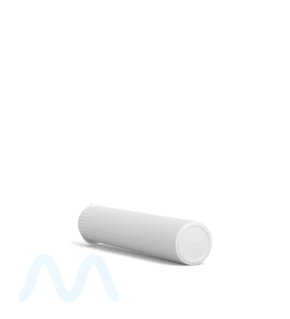 Child Resistant | Pop Top Opaque Plastic Pre - Roll PCR Tubes (Open) | 98mm - White - 1000 Count - 4