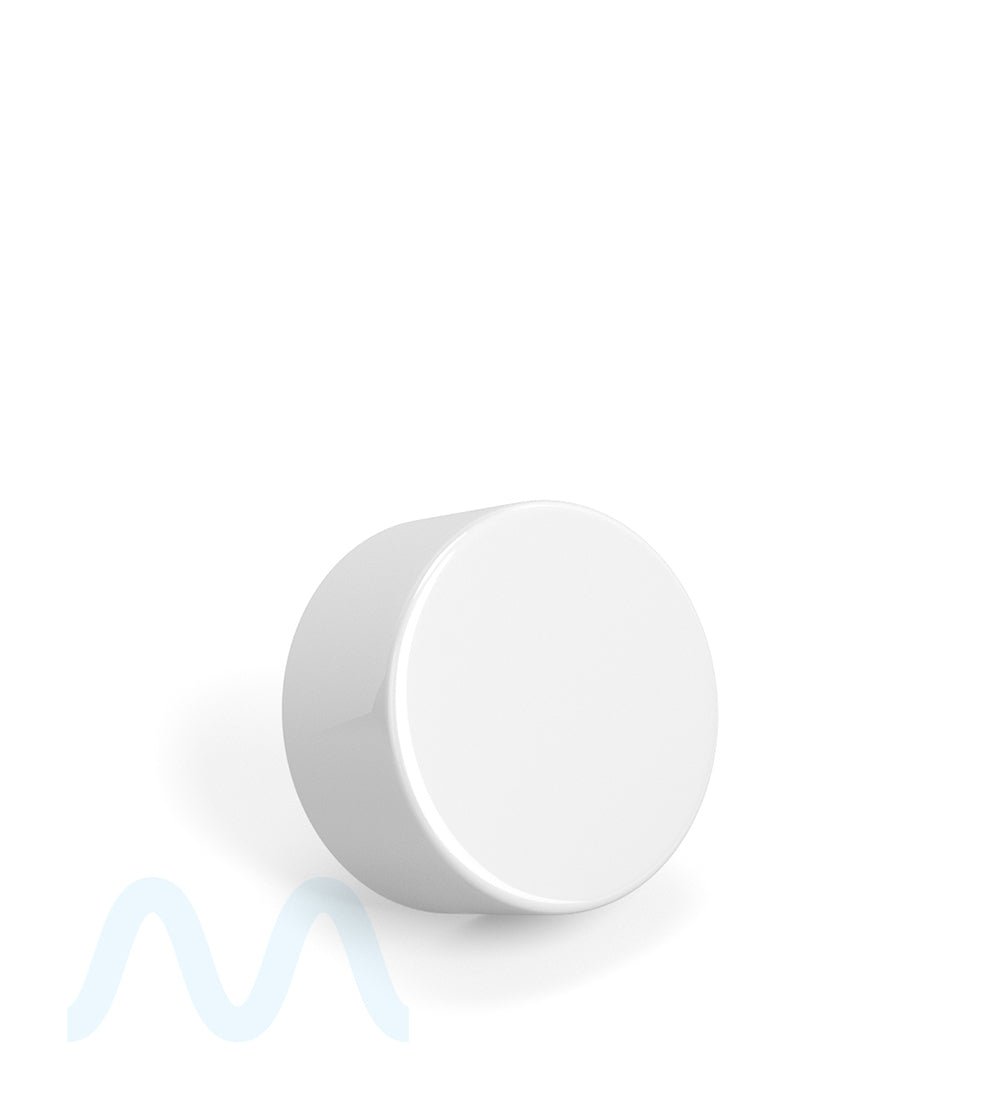 Child Resistant | Smooth Push Down & Turn Plastic Caps w/ Foil Liner | 28mm - Glossy White - 504 Count - 3